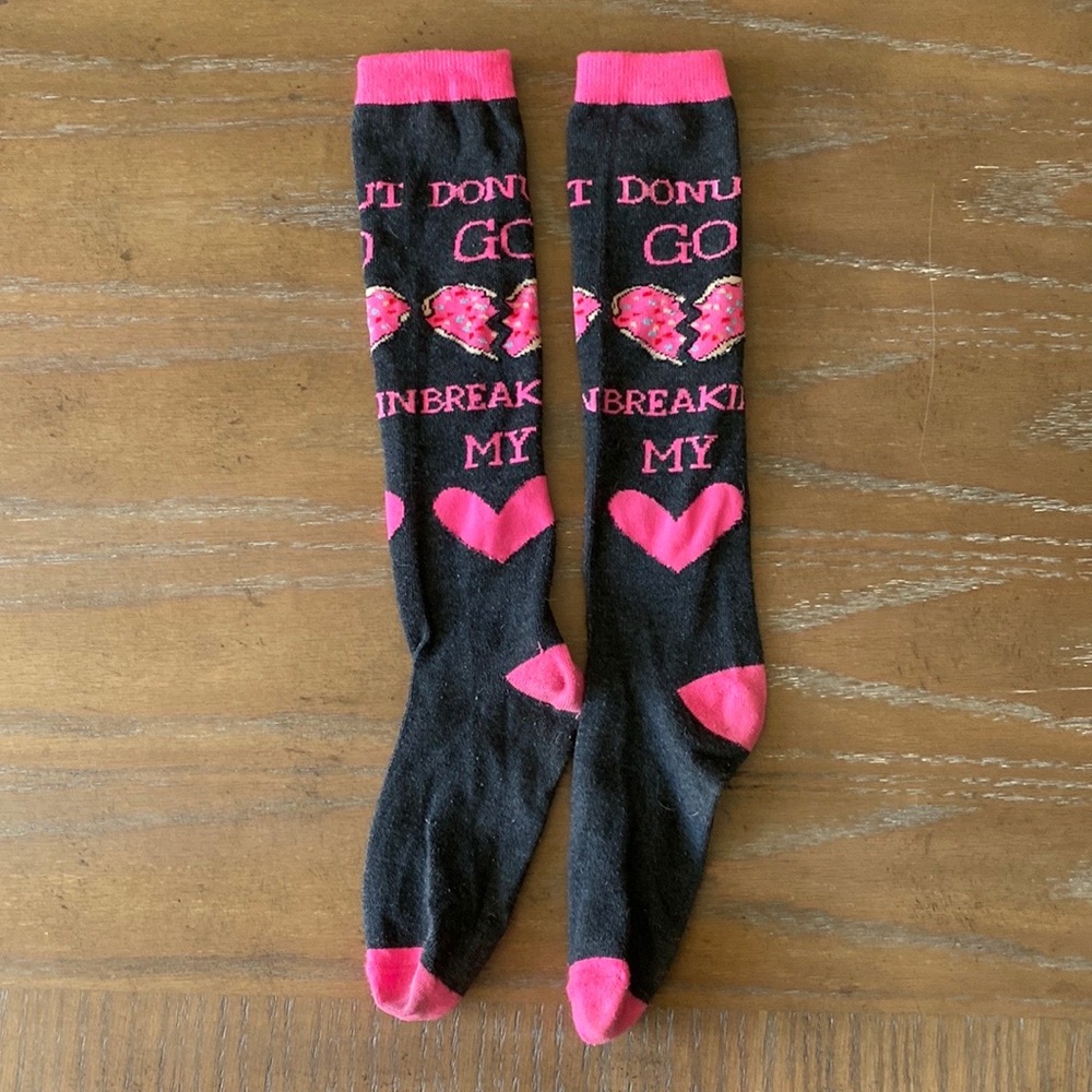 "Donut Go Breaking My Heart" Socks